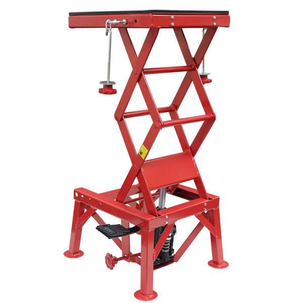 バイクジャッキ 足踏みペダル式 油圧駆動バイクリフト バイクスタンド 136kg |  | 02