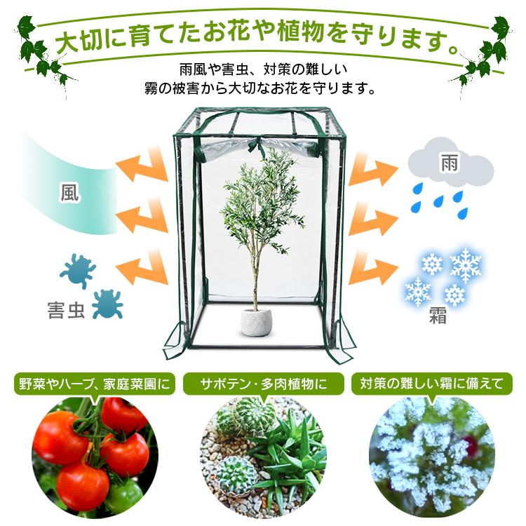 ビニールハウス 温室 家庭用 小型 ミニ 簡易温室 カバー  ガーデンハウス フラワーハウス ビニール 室内 屋外 ベランダ 庭 花 観葉植物 家庭菜園 庭 | WEIMALL | 02