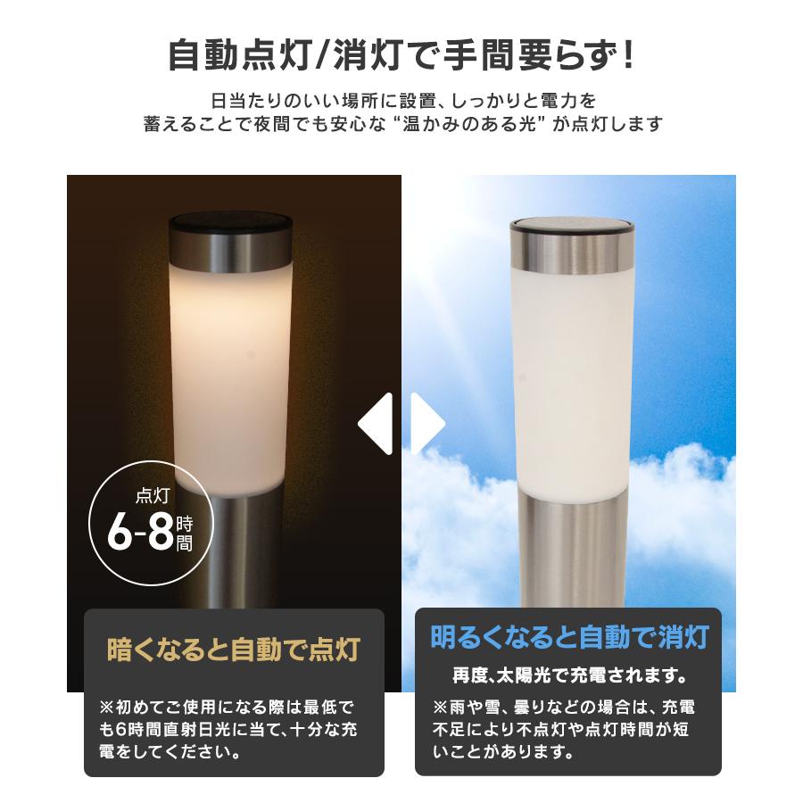 WEIMALL ソーラーライト ガーデンライト 屋外 ポールライト 庭