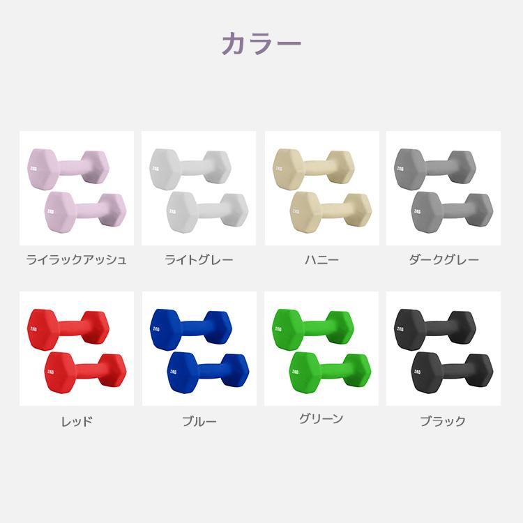 WEIMALL ダンベルセット 4kg 2個セット 合計8kg 全8色 滑り WEIMALL ダンベルセット 4kg 2個セット 合計8kg 全8色 滑り