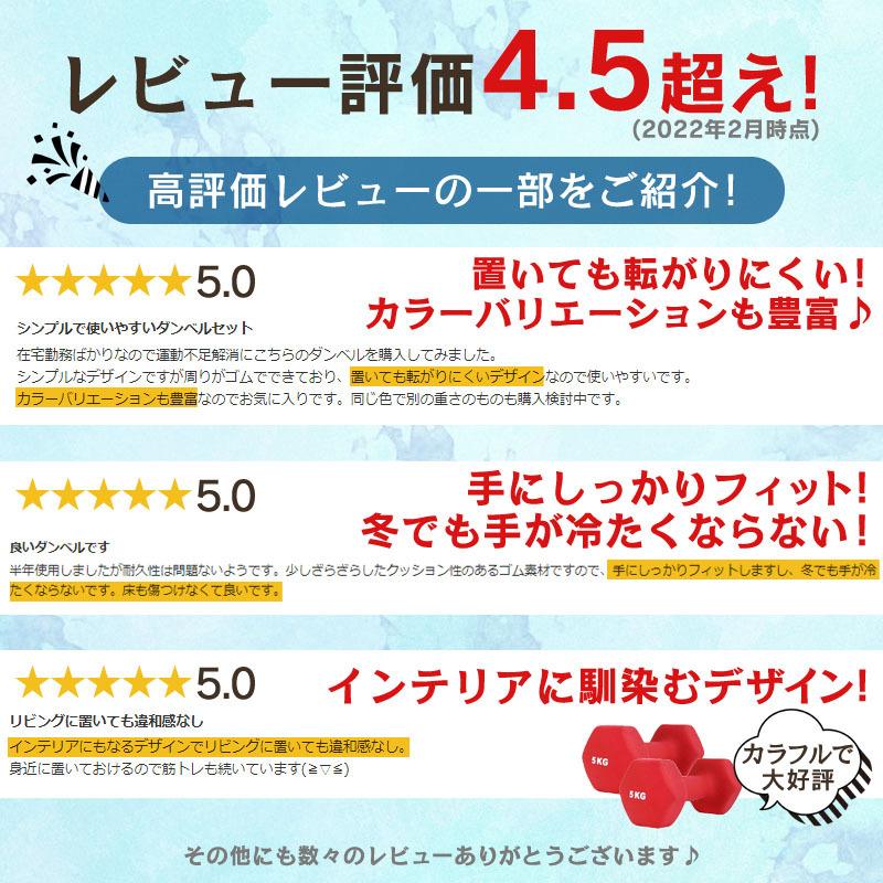 WEIMALL ダンベルセット 5kg 2個セット 合計10kg 滑りにくいゴム