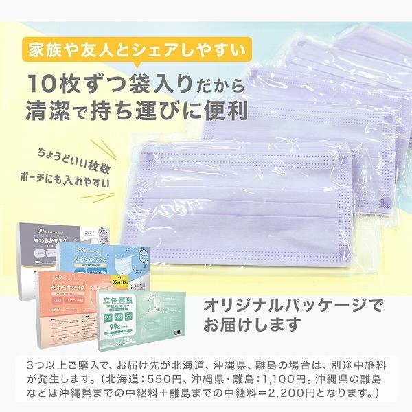 【クーポンで1箱408円】不織布マスク 2サイズ 大人 こども 小さめ やわらかマスク 使い捨て 耳が痛くならない 幅広ゴム 99%カットフィルター 白 3層構造 | WEIMALL | 06