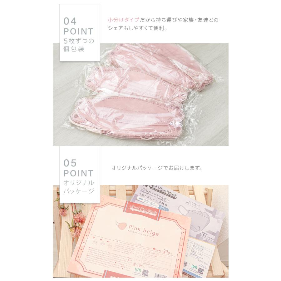 最大1箱348円 立体マスク ジュエルフラップマスク バイカラー 血色マスク めざましテレビ紹介 3サイズ 両面同色 小さめ 4層 3D立体 不織布 女性 男性 | WEIMALL | 35