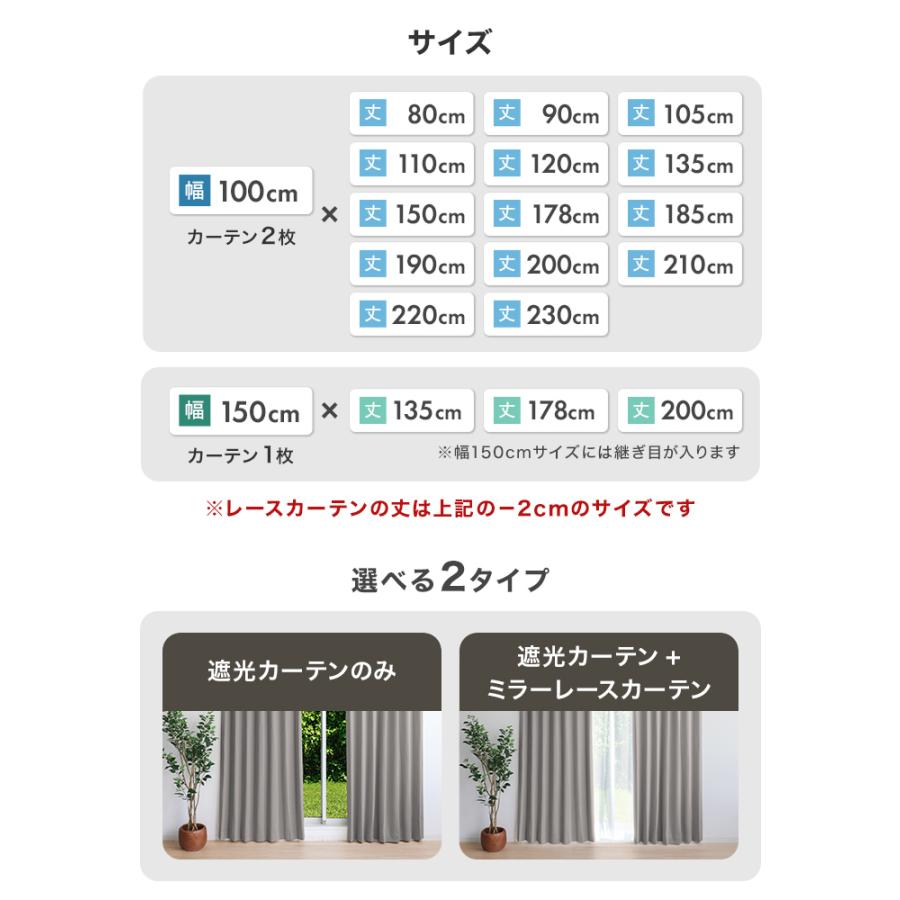 WEIMALL（ウェイモール） カーテン 遮光 遮光カーテン 4枚セット 1級