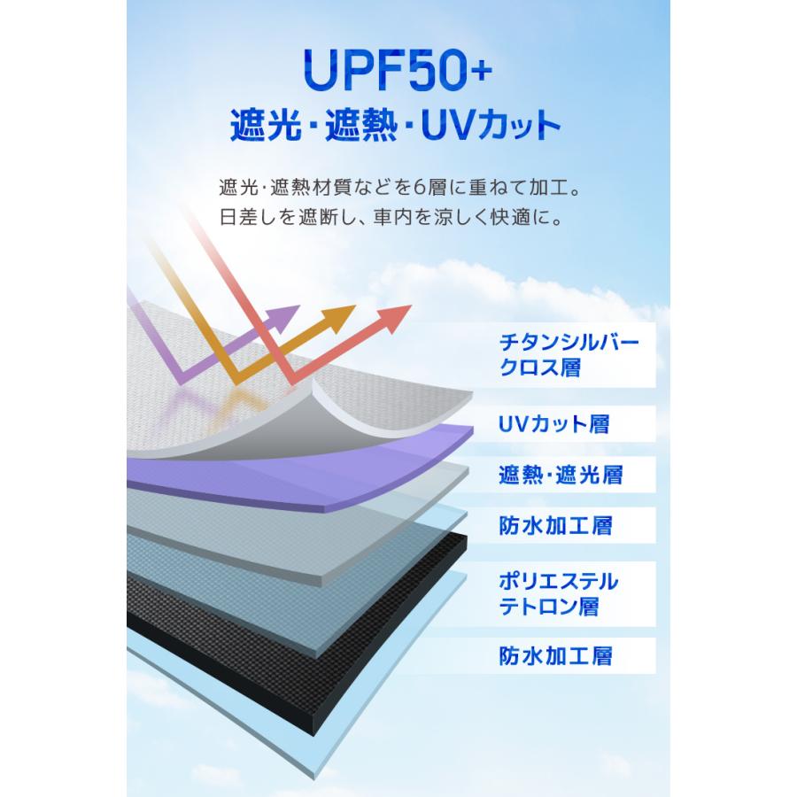 サンシェード 車 傘型 フロント 車用サンシェード 折りたたみ 断熱 UVカット 2025年最新型 日よけ 紫外線対策 車用パラソル 暑さ対策 | WEIMALL | 11
