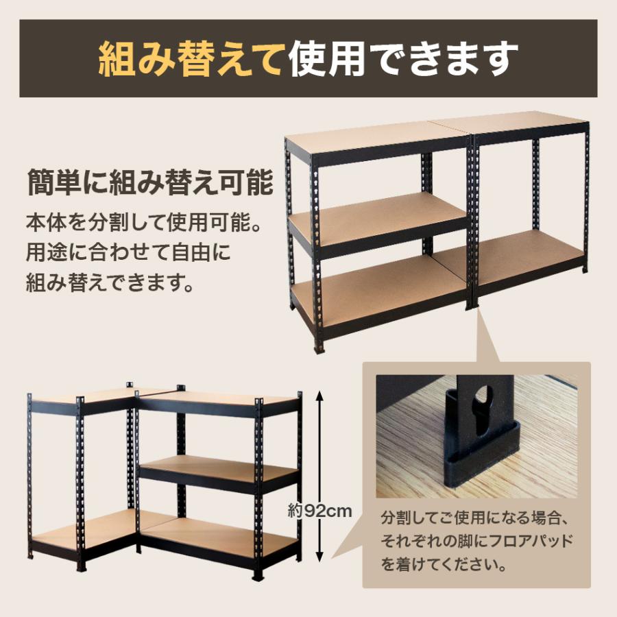 スチールラック メタルラック 幅80 2way 組み換え自由 耐荷重175kg 最大 5段 高さ調節可能 錆びに強い 収納ラック ブラック オフィス Weimall Faa006bk Weimall 通販 Yahoo ショッピング