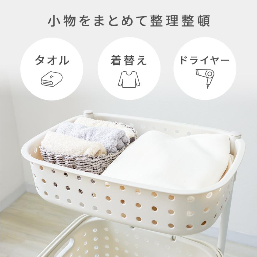 WEIMALL ランドリーバスケット 3段 洗濯カゴ ランドリーワゴン 脱衣