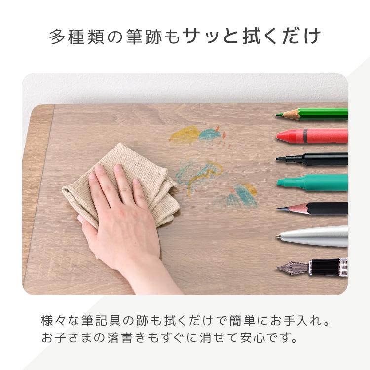 デスクマット 透明 学習机 選べる10サイズ 80×40 クリアマット 厚さ2mm 光学マウス対応 抗菌 防カビ 防水 デスク 下敷き オフィス テーブルマット 傷防止 | WEIMALL | 13