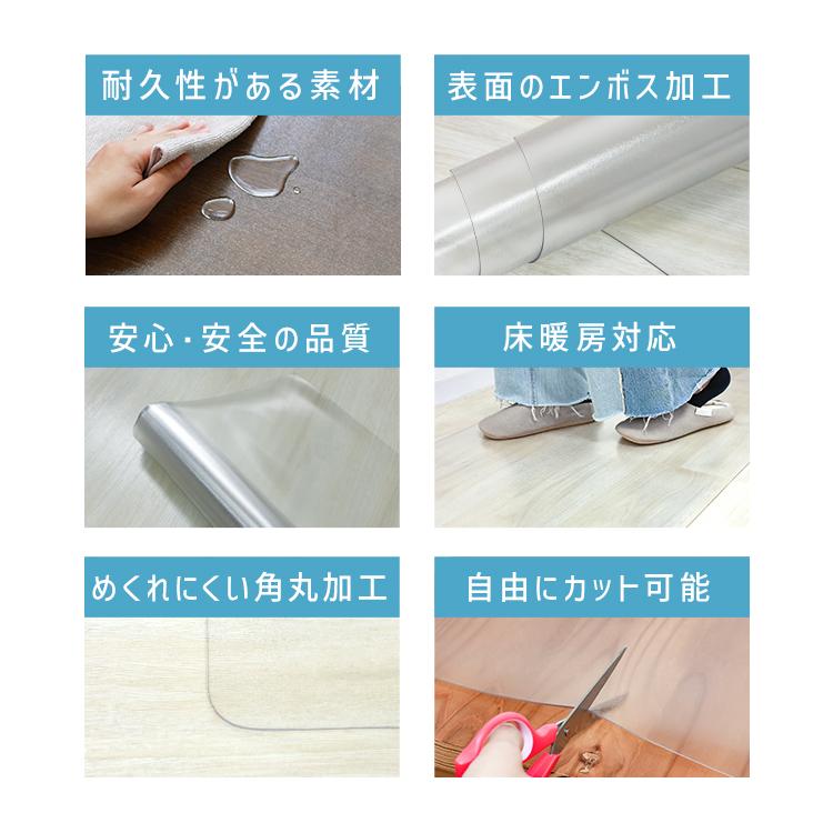 冷蔵庫マット 透明 下敷きマット クリア 70×75cm 62×13cm S M L  傷防止マット 床保護 防カビ 防水 撥水 PVC クリアマット 冷蔵庫用 | WEIMALL | 07