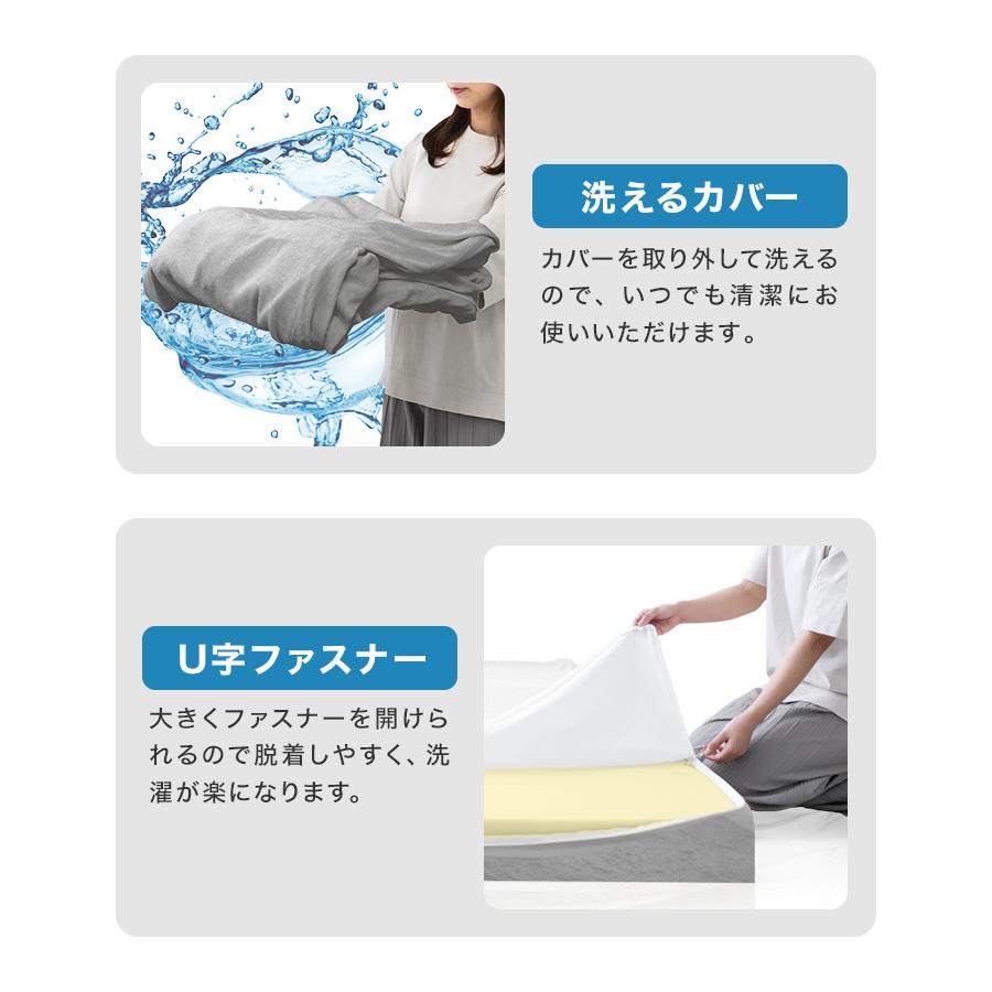 マットレス シングル 三つ折り 高反発 硬さ190N 厚み10cm 選べる2タイプ カバー付き 腰痛 ベッド 寝具 ノンスプリングマットレス マットレストッパー WEIMALL | WEIMALL | 13