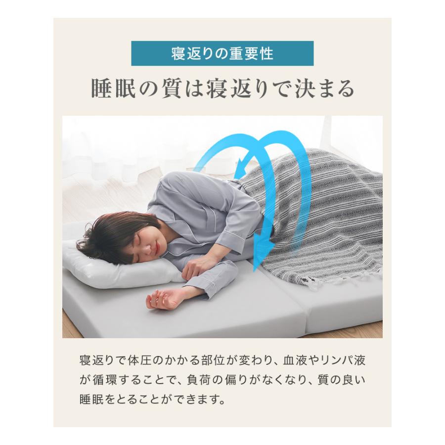 WEIMALL（ウェイモール） マットレス セミダブル 三つ折り 高反発 硬さ
