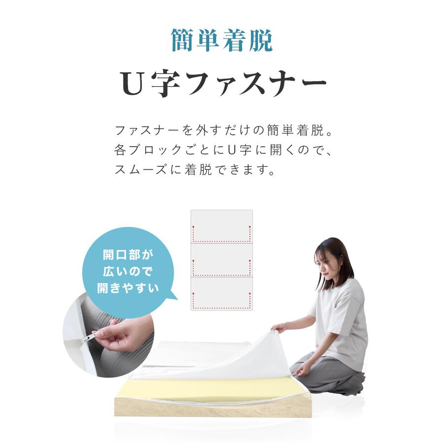 マットレス シングル 三つ折り 高反発 硬さ210N 厚み10cm 全5色 カバー付き 体圧分散 腰痛 ベッド 寝具 ノンスプリングマットレス 敷き布団 WEIMALL | WEIMALL | 19