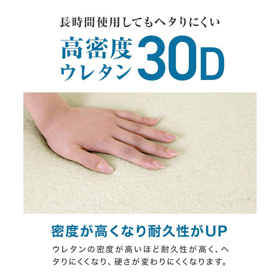 マットレス セミダブル 三つ折り 高反発 硬さ210N 厚み10cm 30D 全3色 カバー付き 体圧分散 腰痛 ベッド 寝具 ノンスプリングマットレス 敷き布団 WEIMALL | WEIMALL | 06
