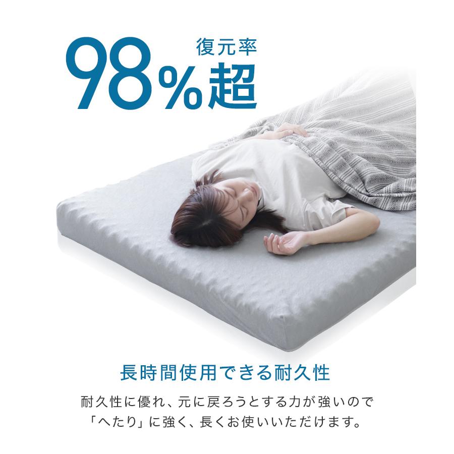 WEIMALL マットレス シングル 三つ折り 高反発 硬さ190N 厚み