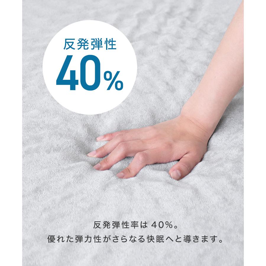 マットレス セミシングル 三つ折り 高反発 硬さ190N 厚み10cm プロファイルマットレス 洗えるカバー 腰痛 ベッドマットレス 寝具 マットレストッパー WEIMALL | WEIMALL | 09