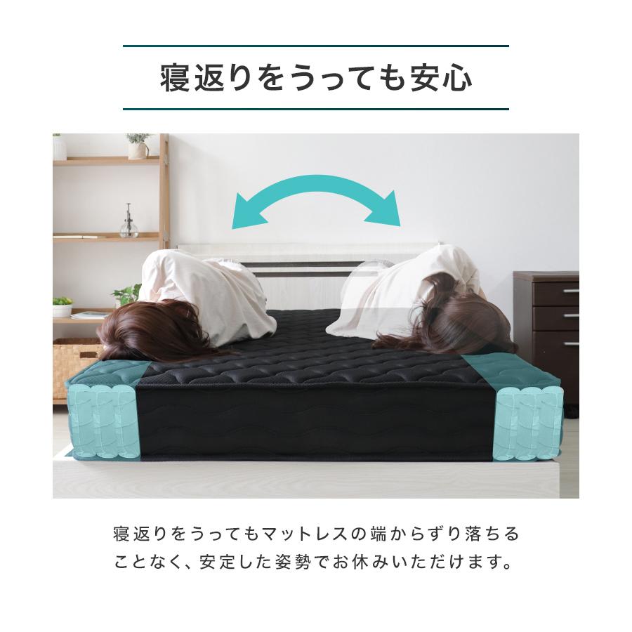 マットレス セミシングル ポケットコイル 20cm 腰痛 エッジサポート ベッドマットレス  硬め スプリングマットレス 寝具 体圧分散 ウレタン メッシュ WEIMALL | WEIMALL | 06