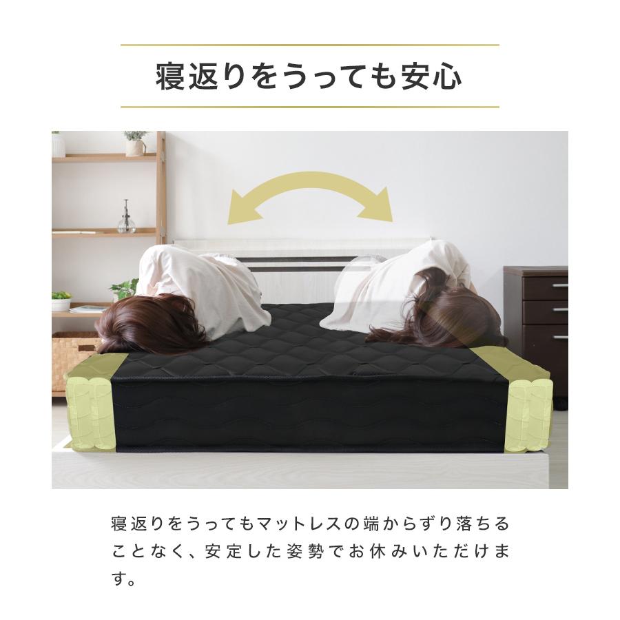 マットレス セミダブル ポケットコイル ダブルエッジサポート 極厚20cm スプリングマットレス ベッドマット 圧縮梱包 敷き布団 寝具 | WEIMALL | 06