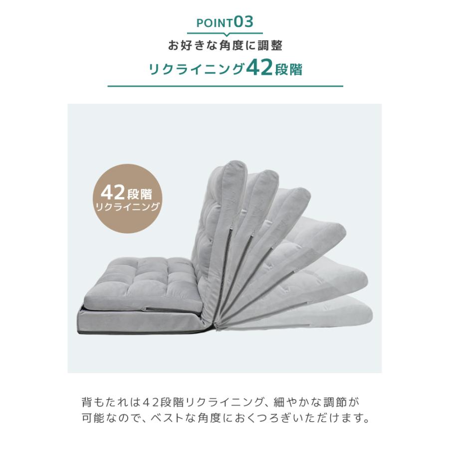 座椅子 おしゃれ 一人掛け リクライニング ソファーベッド ファブリック ワイド 北欧 フロアチェアー ローソファー 1年保証 | WEIMALL | 11