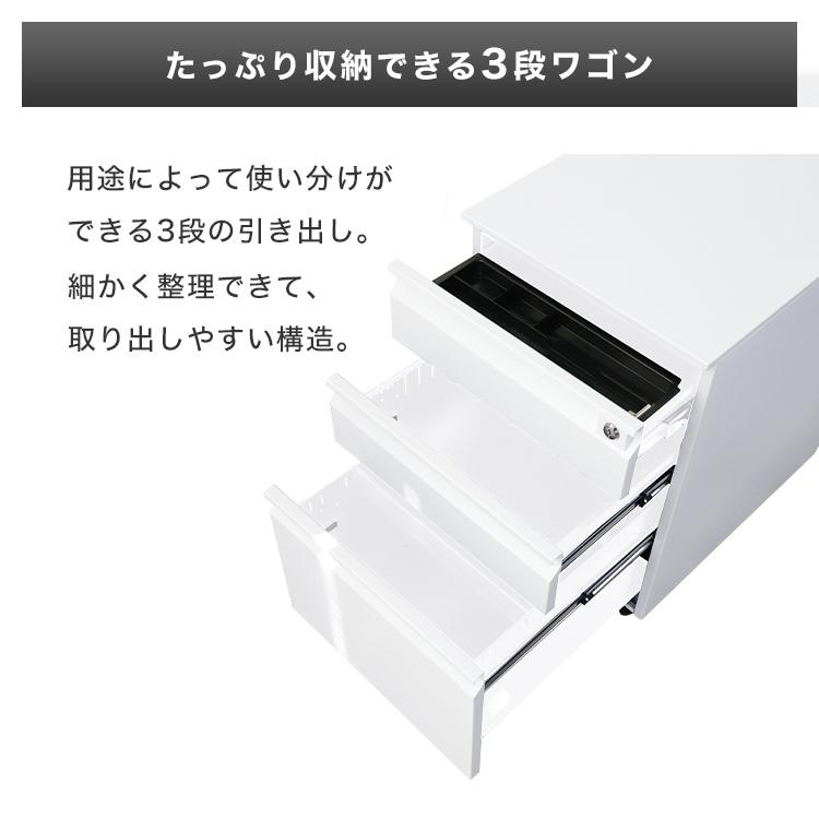 WEIMALL デスクワゴン デスクキャビネット 3段 袖机 小型 WEIMALL デスクワゴン デスクキャビネット 3段 袖机 小型