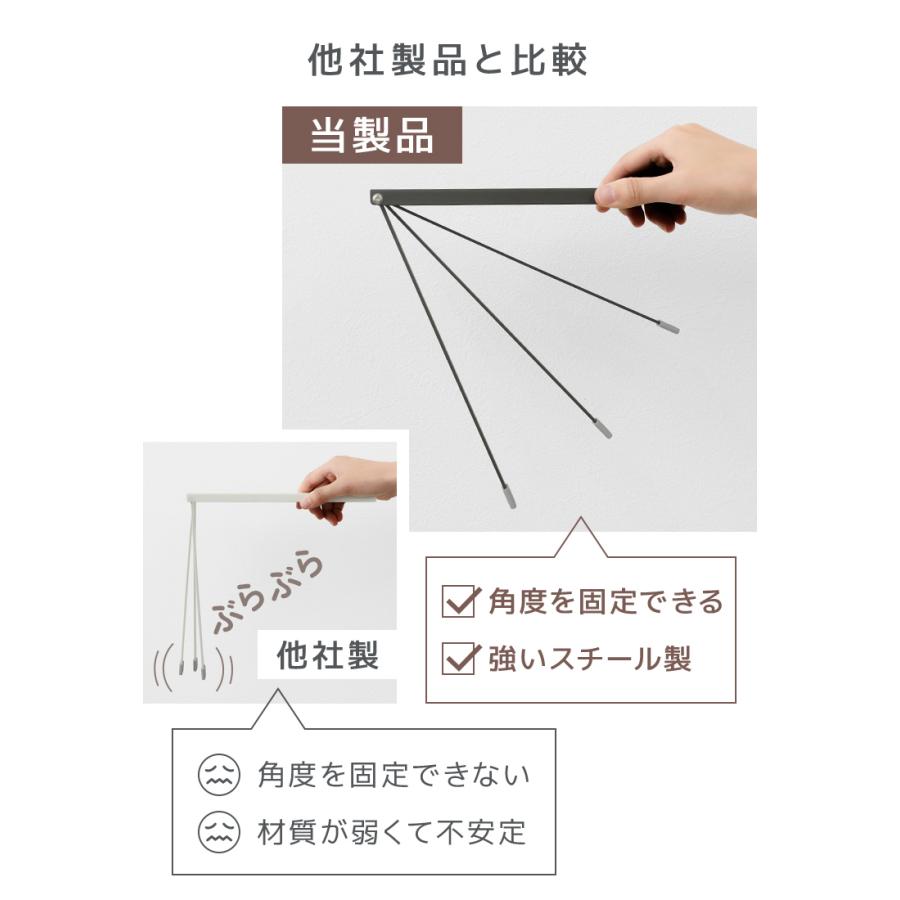 ふきん掛け タオル掛け タオルハンガー キッチン マグネット 壁傷つけない タオルホルダー ふきんハンガー 布巾干し キッチンハンガー スイング | WEIMALL | 08