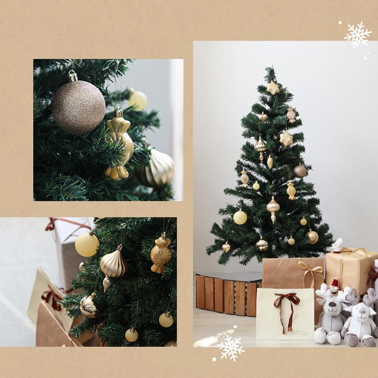 WEIMALL（ウェイモール） クリスマスツリー 120cm オーナメントセット