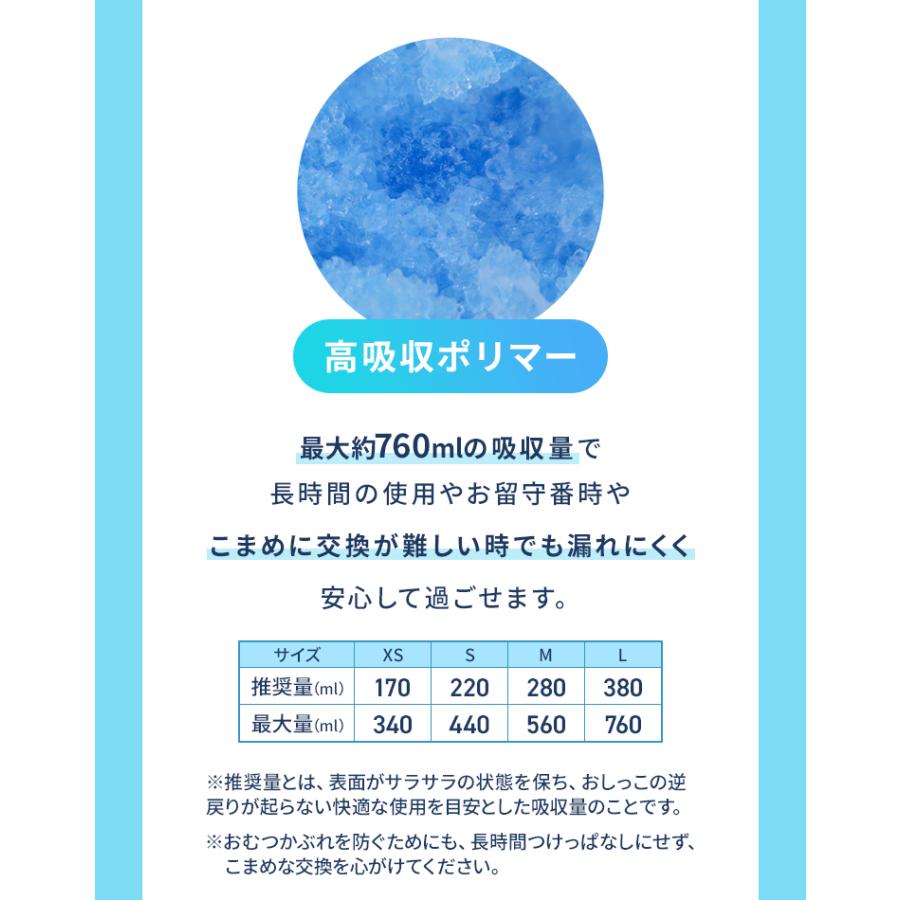 犬 オムツ ペットオムツ 犬のオムツ 犬用 おむつ 男の子 オス XS S M L 大型犬用紙おむつ 老犬介護用品 瞬間吸収 逆戻り防止 モレにくい 快適 おでかけ 術後 | WEIMALL | 08
