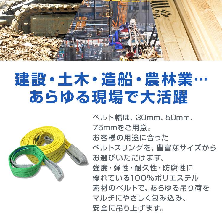 WEIMALL（ウェイモール） ポリエステル製スリングベルト 30mm×1.5m 耐