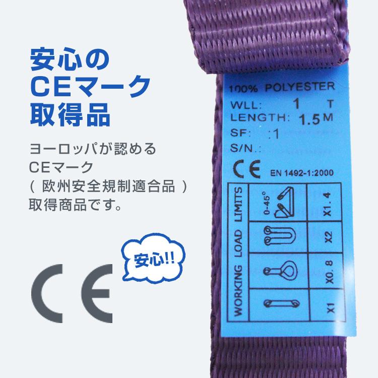 WEIMALL（ウェイモール） ポリエステル製スリングベルト 75mm×1m 耐