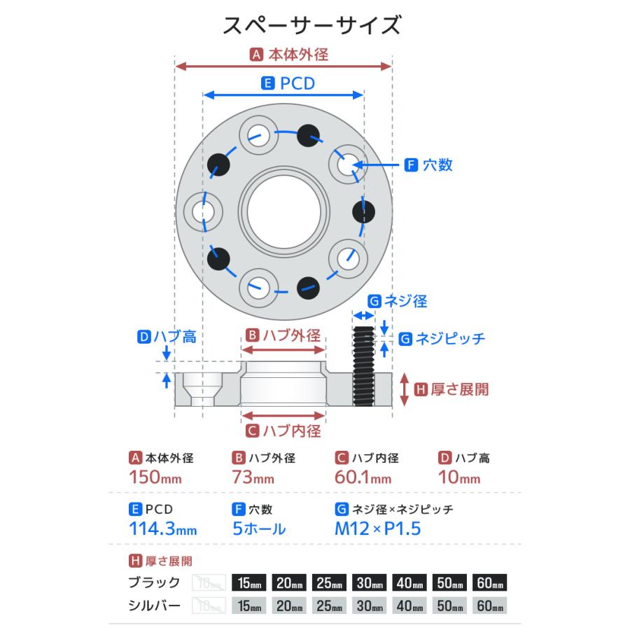 Durax（デュラックス） スペーサー ワイドトレッドスペーサー ワイトレ