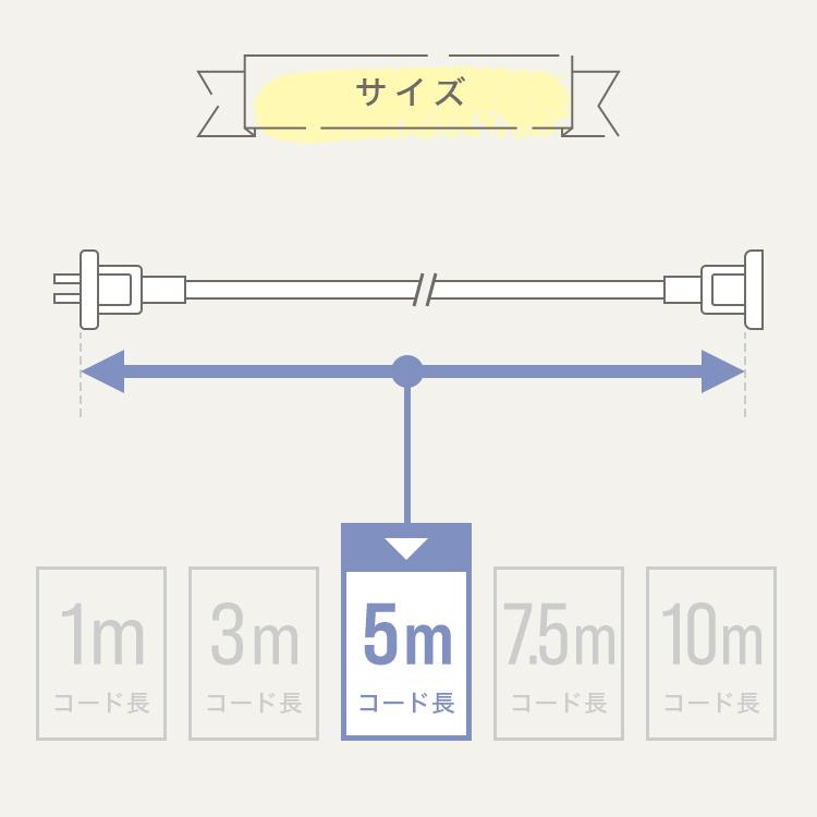 延長コード 5m 電源コード 屋外 イルミネーション 防水 防雨 防滴 キャップ付き 1個口 電源延長コード 電飾 除雪機 電動工具 ガーデニング アウトドア｜weimall｜06