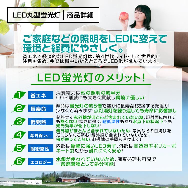 LED蛍光灯 丸形 30形 5本セット クリア グロー式器具工事不要 30W led蛍光灯丸型蛍光灯 消費電力9W 昼光色 長寿命 ホワイト LED 蛍光灯 省エネ｜weimall｜03