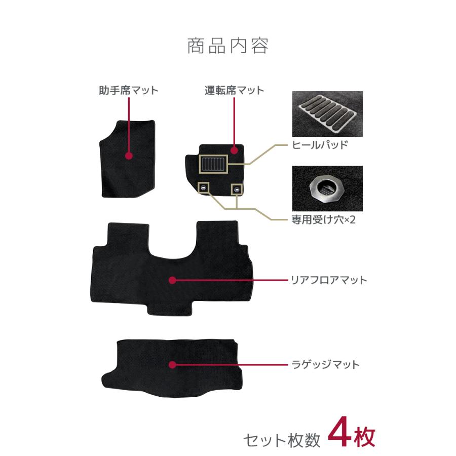 フロアマット 自動車用 ホンダ フィットEHEV GR系 専用設計 カーマット トランクマット 4Pセット ハイブリット車 対応 車用マット 洗える 車 マット |  | 10