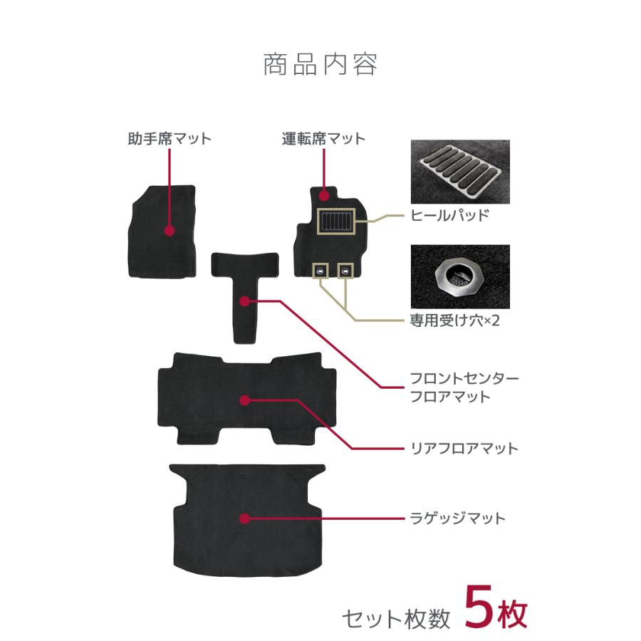 フロアマット 自動車用 トヨタ シエンタ 10系 専用設計 カーマット トランクマット 5Pセット 車用マット 洗える 車 マット | トヨタ | 10