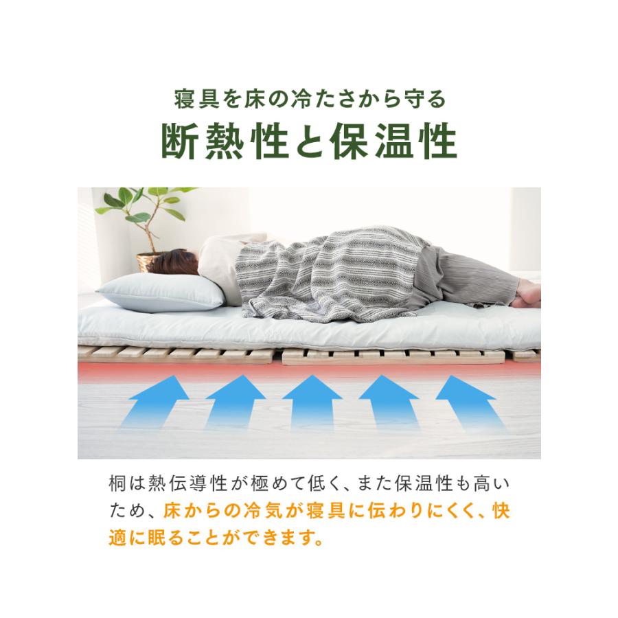 WEIMALL（ウェイモール） すのこベッド シングルすのこマット 三つ折り