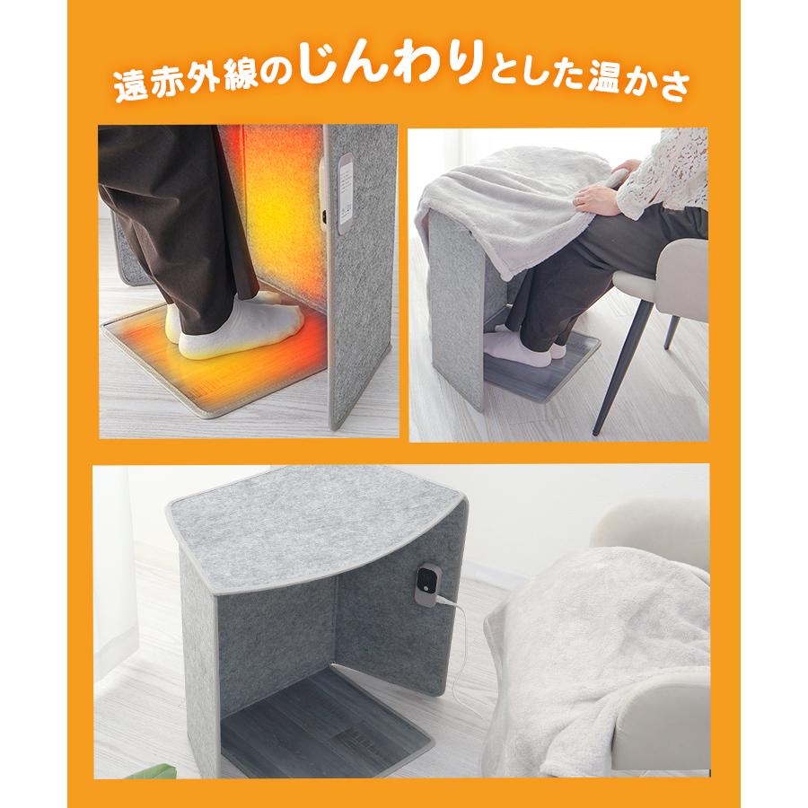 WEIMALL（ウェイモール） パネルヒーター 足元ヒーター 4面発熱 省エネ