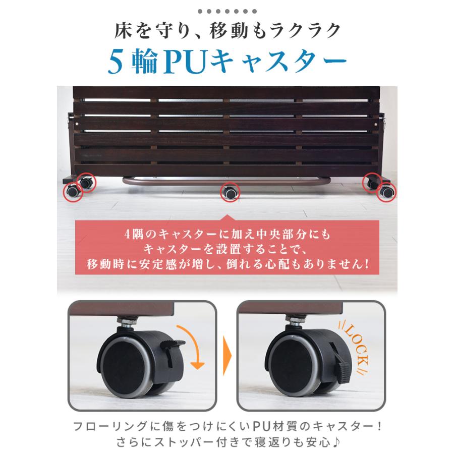 すのこベッド 折りたたみ ワイド シングル ハイタイプ 桐 天然木 湿気対策 キャスター付き 折り畳みベッド 木製 ベッドフレーム 布団干し 介護 敬老の日_10