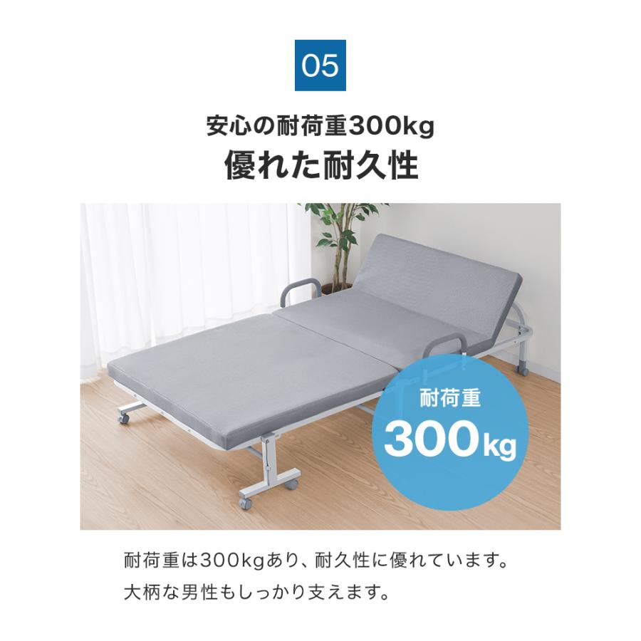 WEIMALL（ウェイモール） 折りたたみベッド マットレス付き セミ