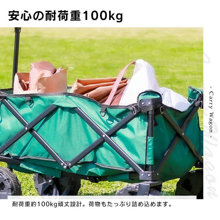 MERMONT キャリーカート キャリーワゴン バギー 耐荷重100kg 極太