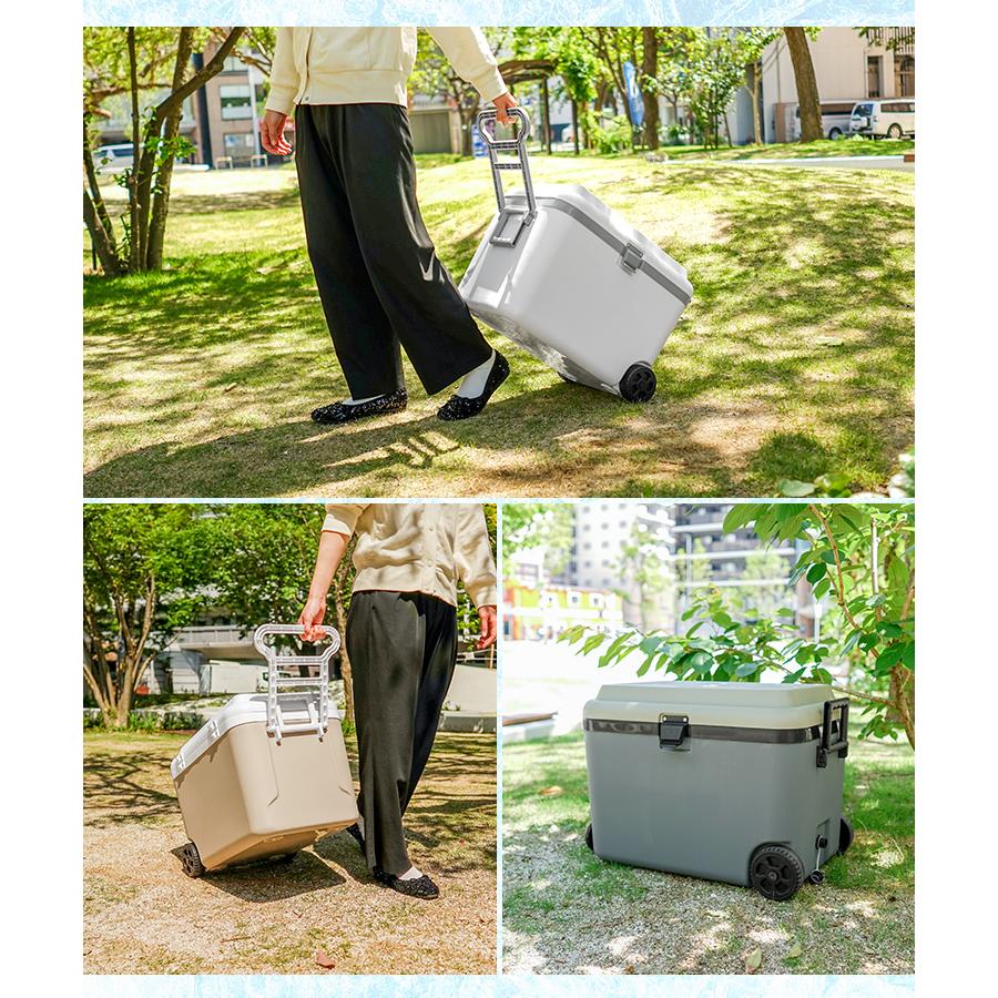 MERMONT クーラーボックス 大型 48L 保冷力 キャスター付 クーラー