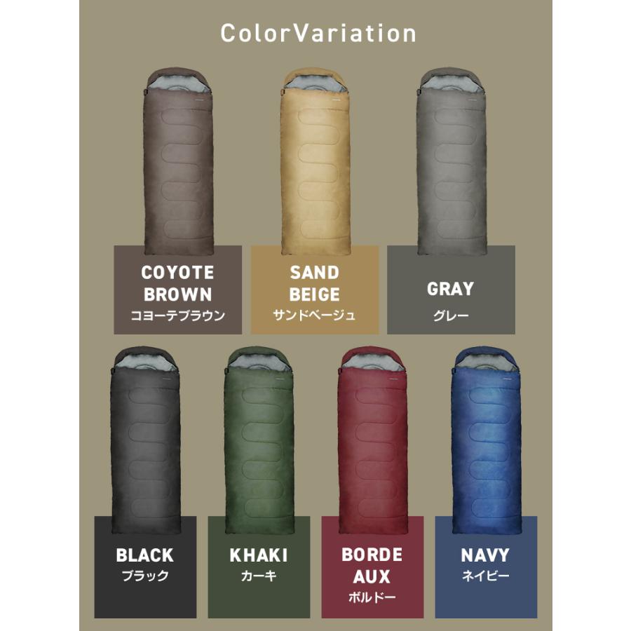 寝袋 冬用 最強 -10℃対応 封筒型 二層構造 防水 保温 軽量 撥水加工 コンパクト収納 春夏秋冬 キャンプ 車中泊 防災 | WEIMALL | 25