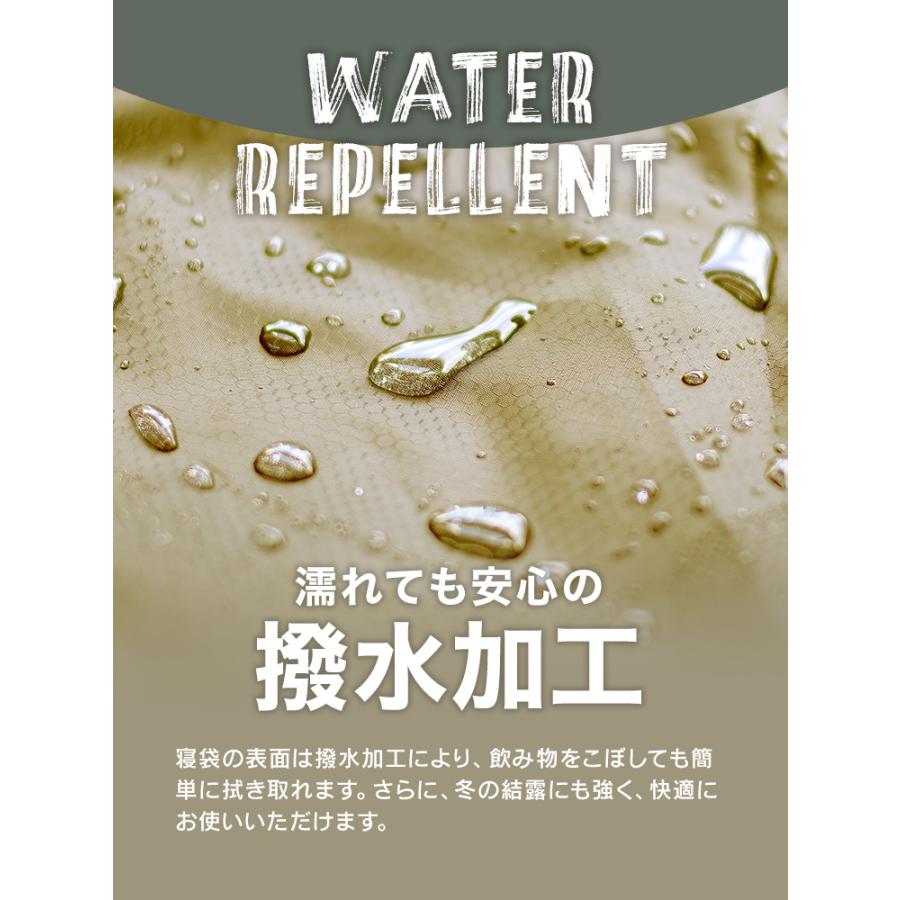 寝袋 冬用 最強 -10℃対応 封筒型 二層構造 防水 保温 軽量 撥水加工 コンパクト収納 春夏秋冬 キャンプ 車中泊 防災 | WEIMALL | 15
