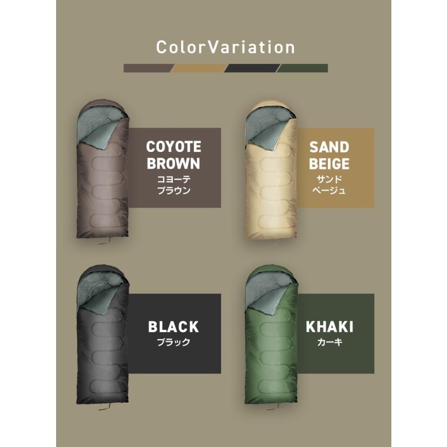 寝袋 オールシーズン対応 5℃ 封筒型 230T 撥水 防水 保温 軽量 コンパクト 冬用 最強 キャンプ 車中泊 アウトドア シュラフ 連結可能 防災グッズ 車中泊 登山 | WEIMALL | 19