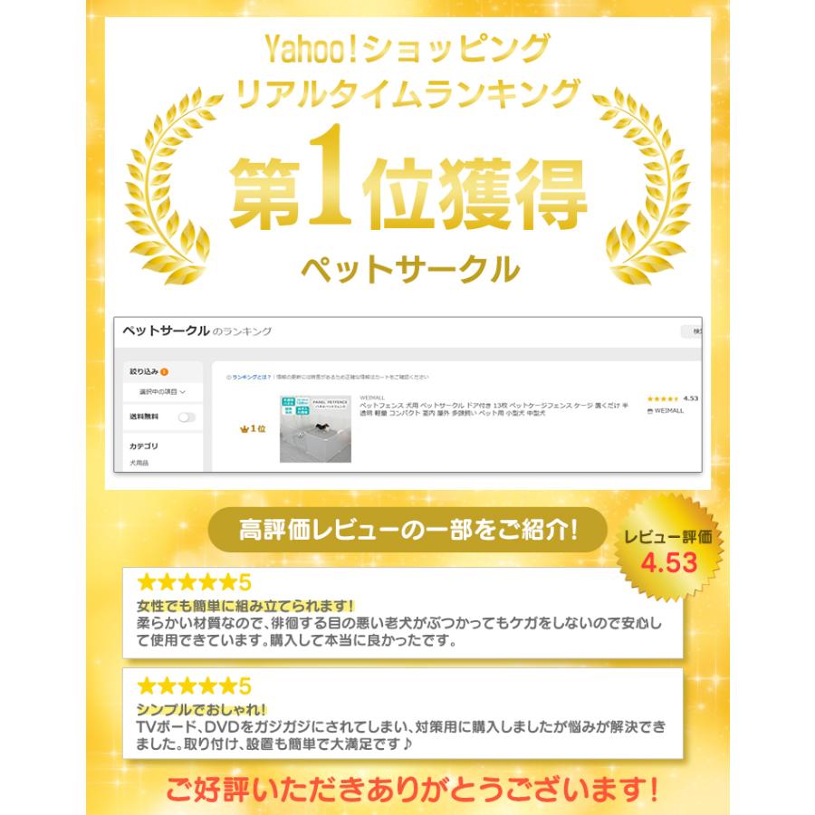 WEIMALL ペットフェンス 犬用 ペットサークル ドア付き 12枚 WEIMALL ペットフェンス 犬用 ペットサークル ドア付き 12枚