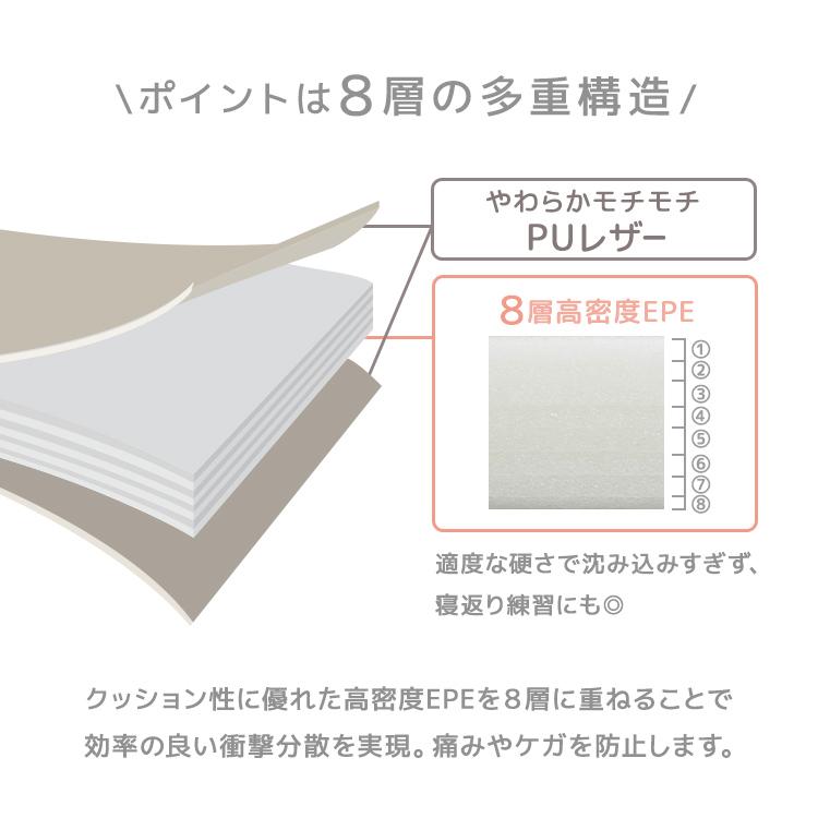 プレイマット ベビー ベビーマット 折りたたみ 180×90 厚さ4cm 赤ちゃん マット 厚手 大判 ノンホルム 防水 防音 軽量 子ども かわいい おしゃれ WEIMALLの画像