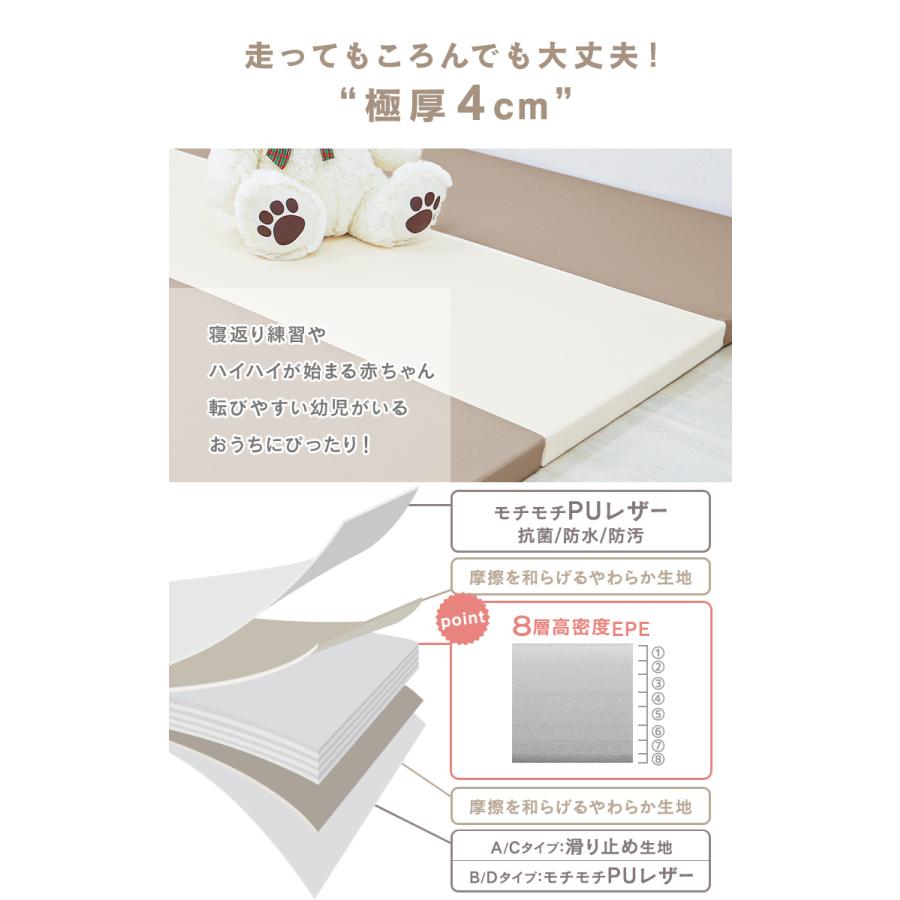 WEIMALL（ウェイモール） プレイマット ベビー ベビーマット