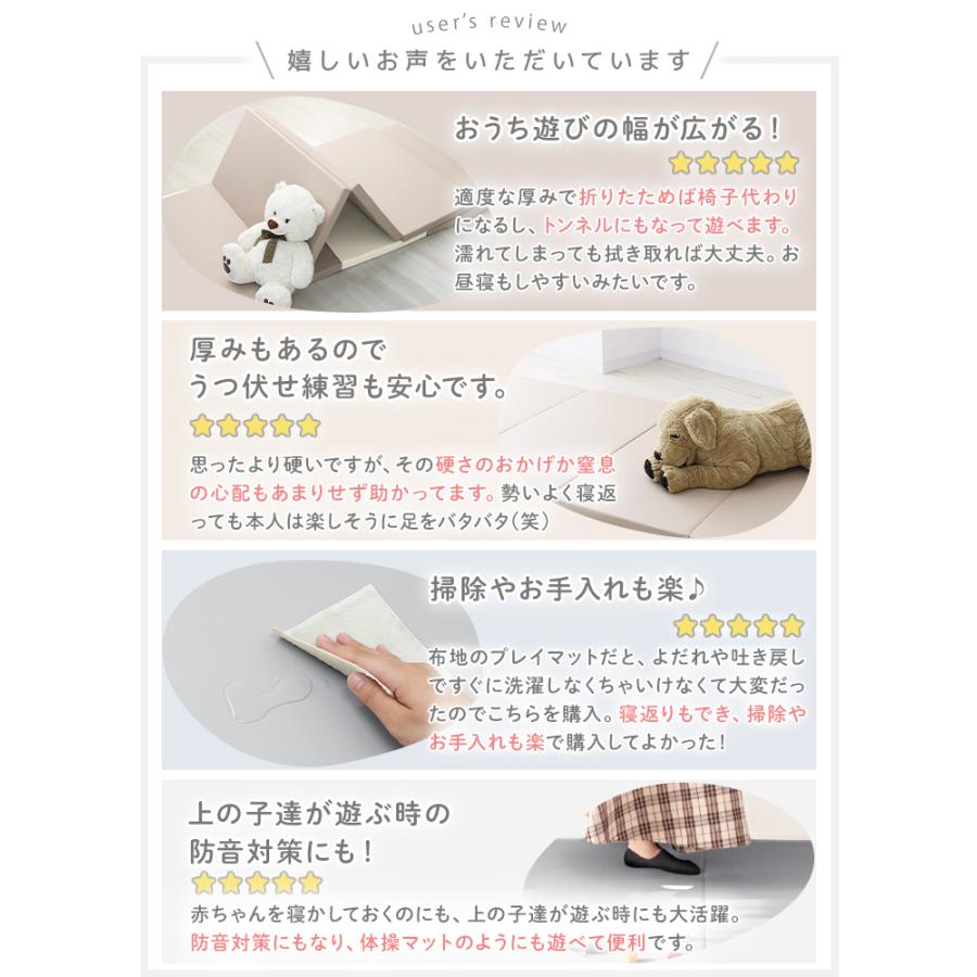 プレイマット ベビー ベビーマット 折りたたみ 180×90 厚さ4cm 赤ちゃん マット 厚手 大判 ノンホルム 防水 防音 軽量 子ども かわいい おしゃれ WEIMALLの画像