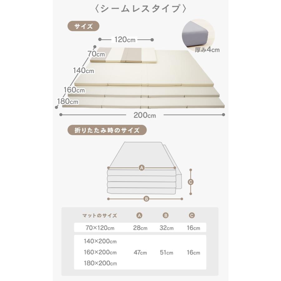 WEIMALL（ウェイモール） プレイマット ベビー 折りたたみ シームレス