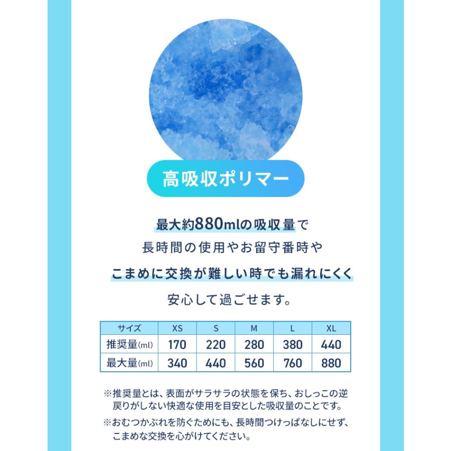 犬 オムツ ペットオムツ 犬のオムツ 犬用 おむつ 女の子 メス XS S M L XL 大型犬用紙おむつ 老犬介護用品 瞬間吸収 逆戻り防止 モレにくい 快適 おでかけ 術後 | WEIMALL | 09