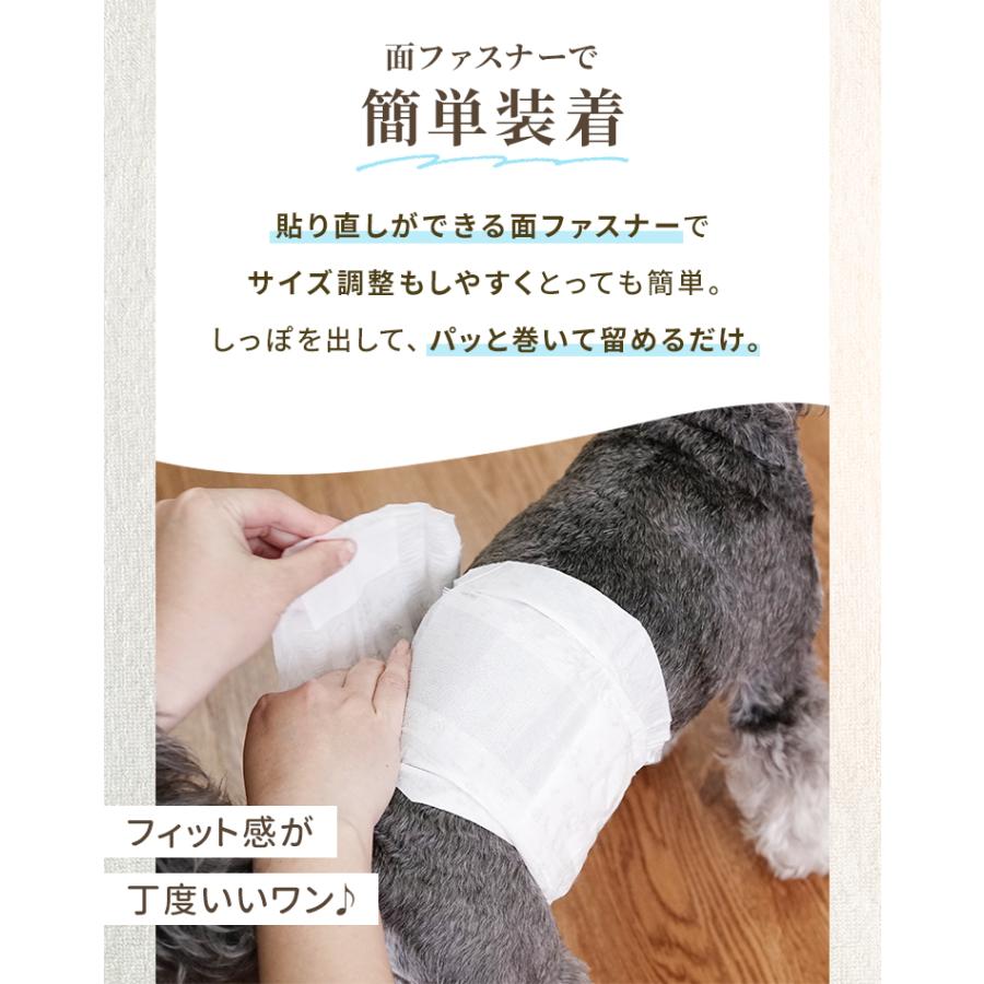 犬 オムツ ペットオムツ 犬のオムツ 犬用 おむつ 男の子 オス XS S M L 大型犬用紙おむつ 老犬介護用品 瞬間吸収 逆戻り防止 モレにくい 快適 おでかけ 術後 | WEIMALL | 15