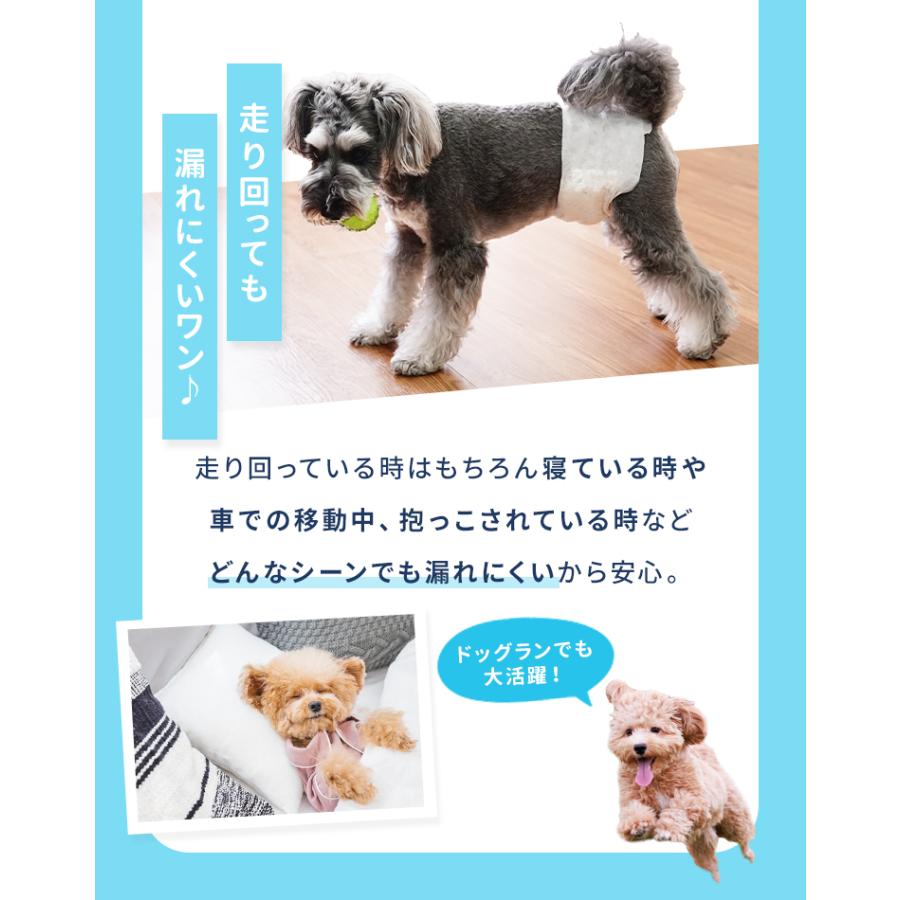 犬 オムツ ペットオムツ 犬のオムツ 犬用 おむつ 男の子 オス XS S M L 大型犬用紙おむつ 老犬介護用品 瞬間吸収 逆戻り防止 モレにくい 快適 おでかけ 術後 | WEIMALL | 13